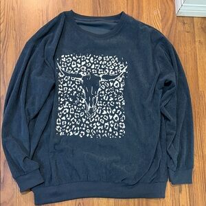 Women’s Black Graphic Sweater
